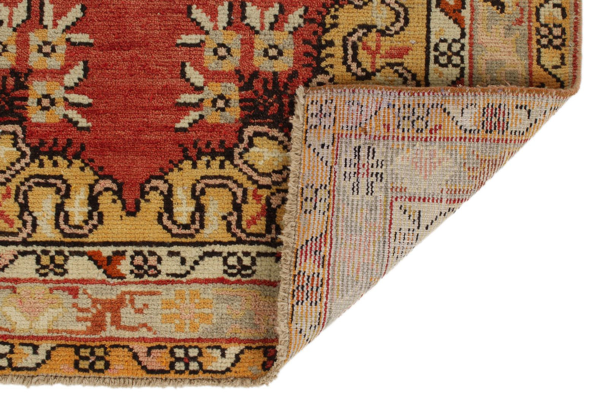 3x13 Red and Gold Turkish Tribal Runner