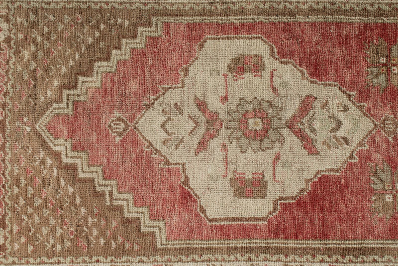 3x8 Red and Brown Turkish Tribal Runner