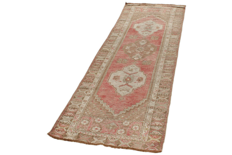 3x8 Red and Brown Turkish Tribal Runner