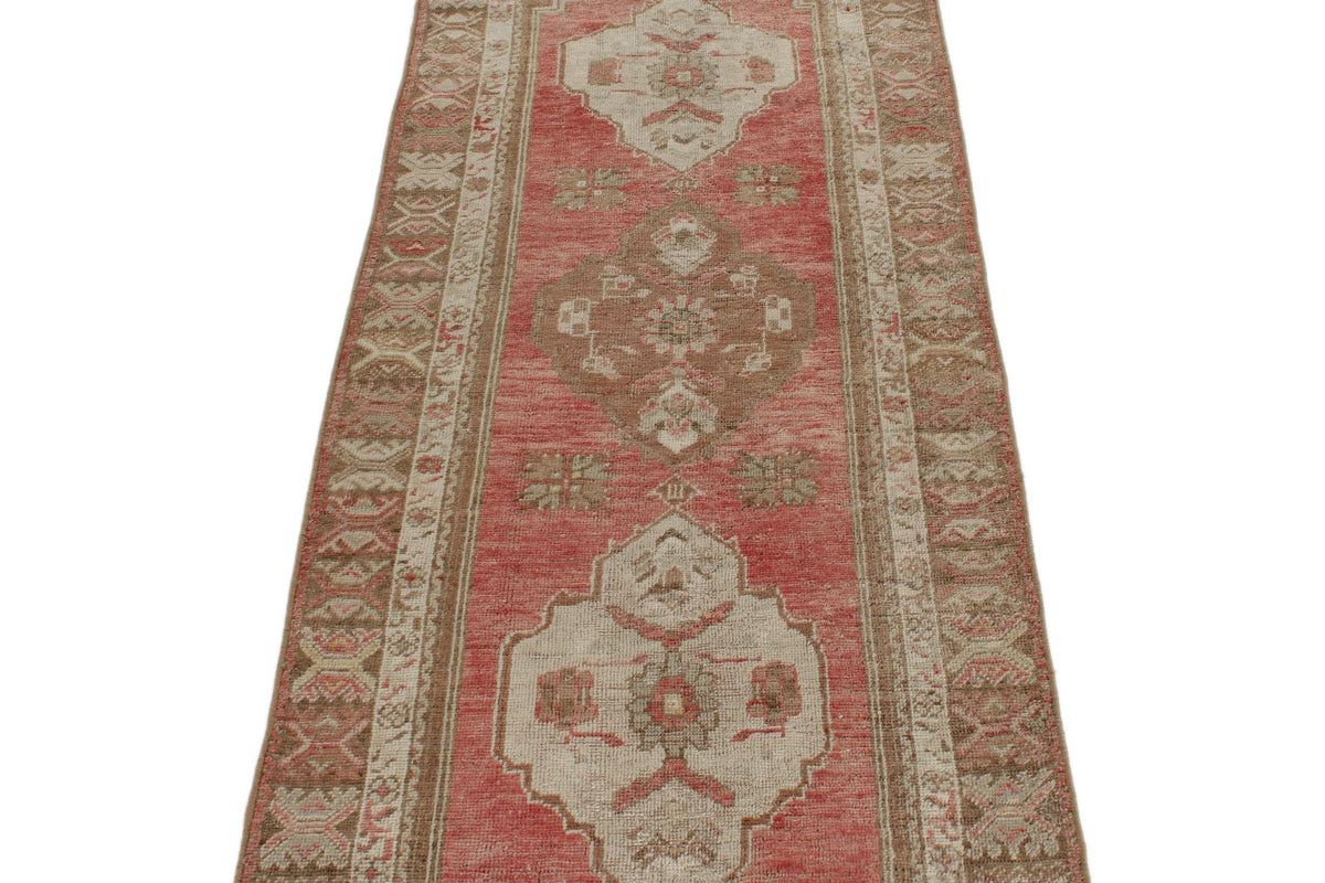 3x8 Red and Brown Turkish Tribal Runner