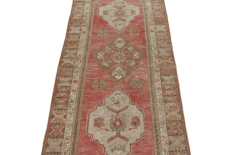 3x8 Red and Brown Turkish Tribal Runner