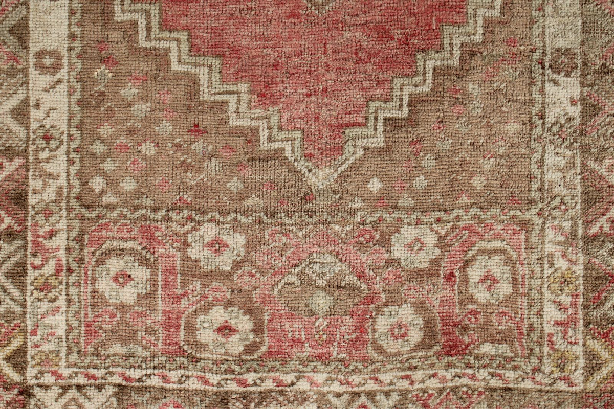 3x8 Red and Brown Turkish Tribal Runner