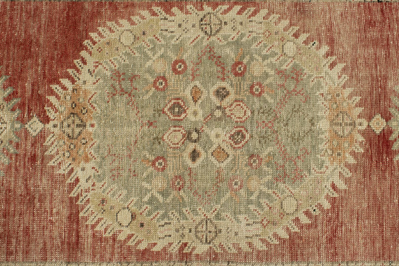 3x12 Red and Green Turkish Tribal Runner