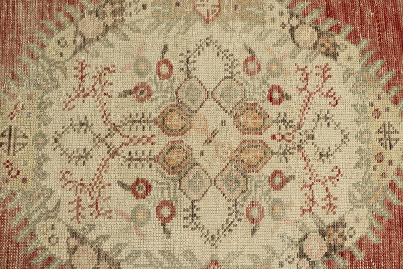 3x12 Red and Green Turkish Tribal Runner