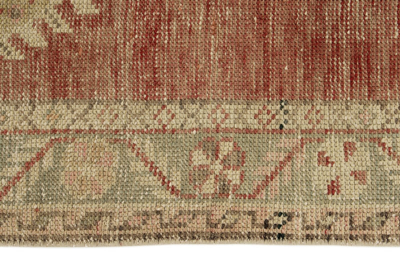 3x12 Red and Green Turkish Tribal Runner