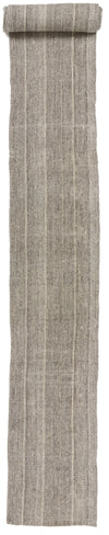 2x37 Gray and Beige Turkish Tribal Runner