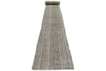 2x37 Gray and Beige Turkish Tribal Runner