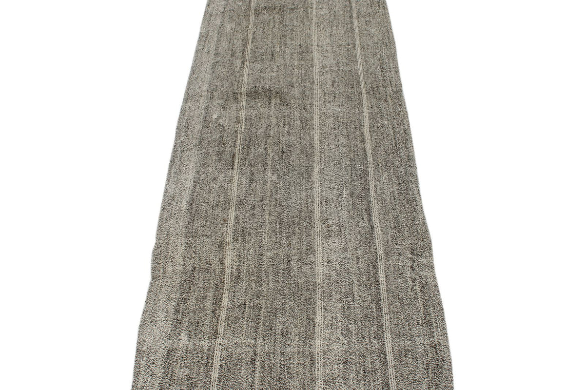 2x37 Gray and Beige Turkish Tribal Runner