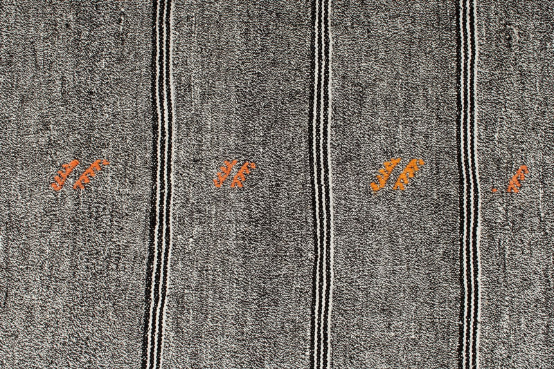 8x8 Gray and Beige Turkish Tribal Rug