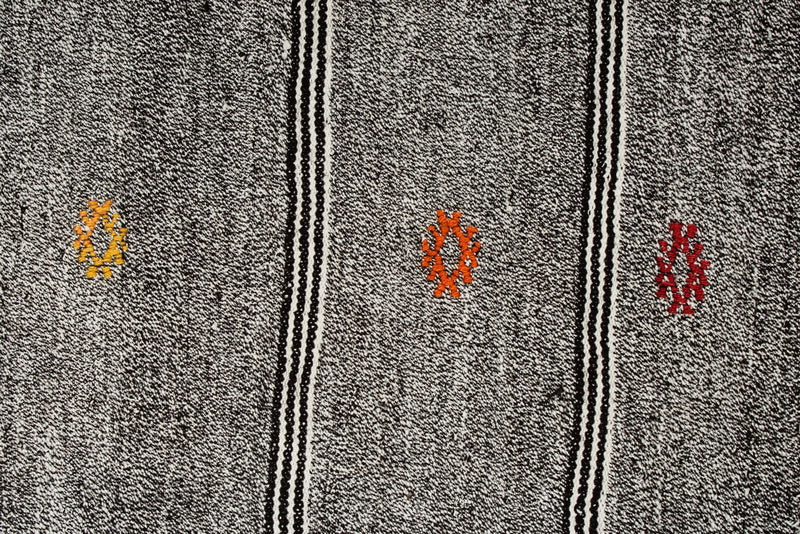 8x8 Gray and Beige Turkish Tribal Rug