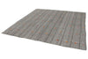 8x8 Gray and Beige Turkish Tribal Rug