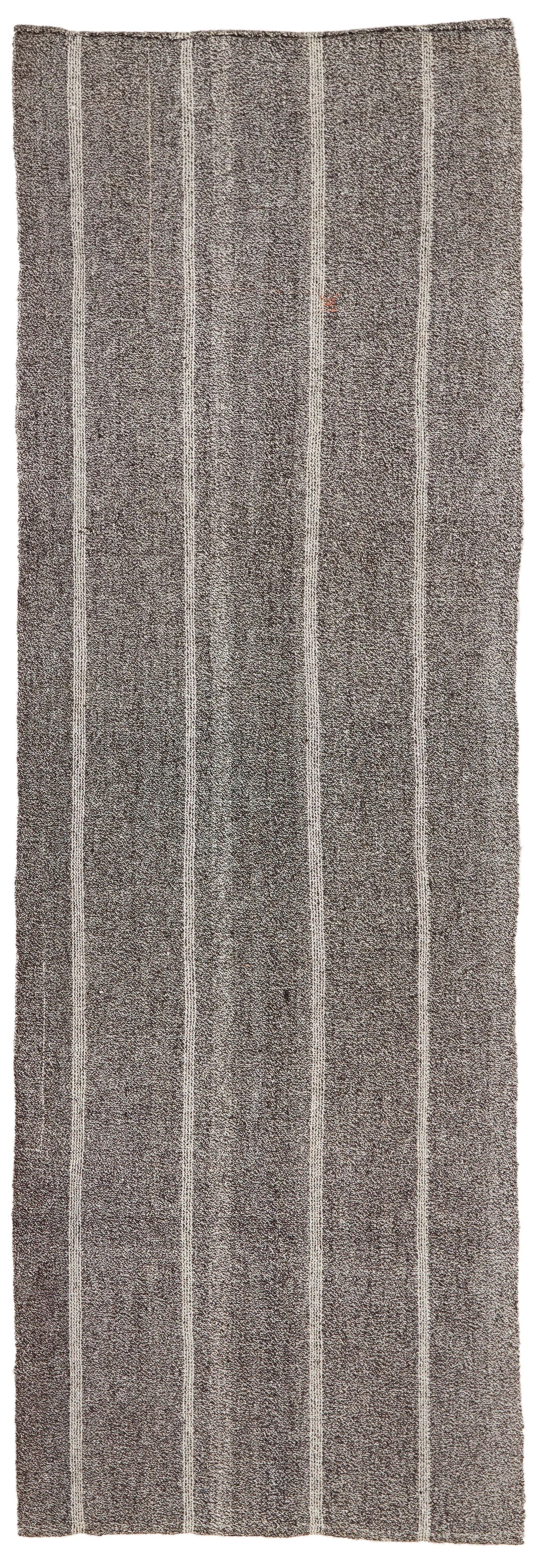 3x10 Brown and Ivory Turkish Tribal Runner