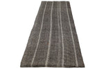 3x10 Brown and Ivory Turkish Tribal Runner