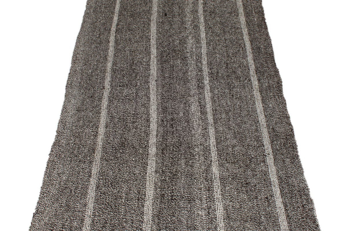 3x10 Brown and Ivory Turkish Tribal Runner