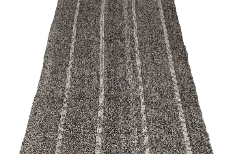 3x10 Brown and Ivory Turkish Tribal Runner