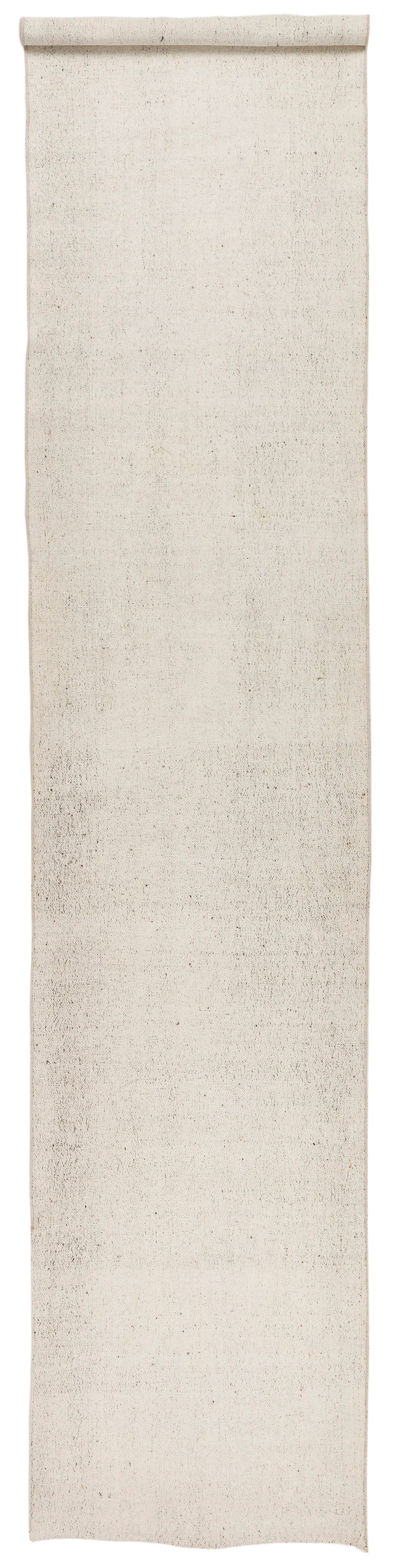 3x15 Off White and Off White Turkish Tribal Runner
