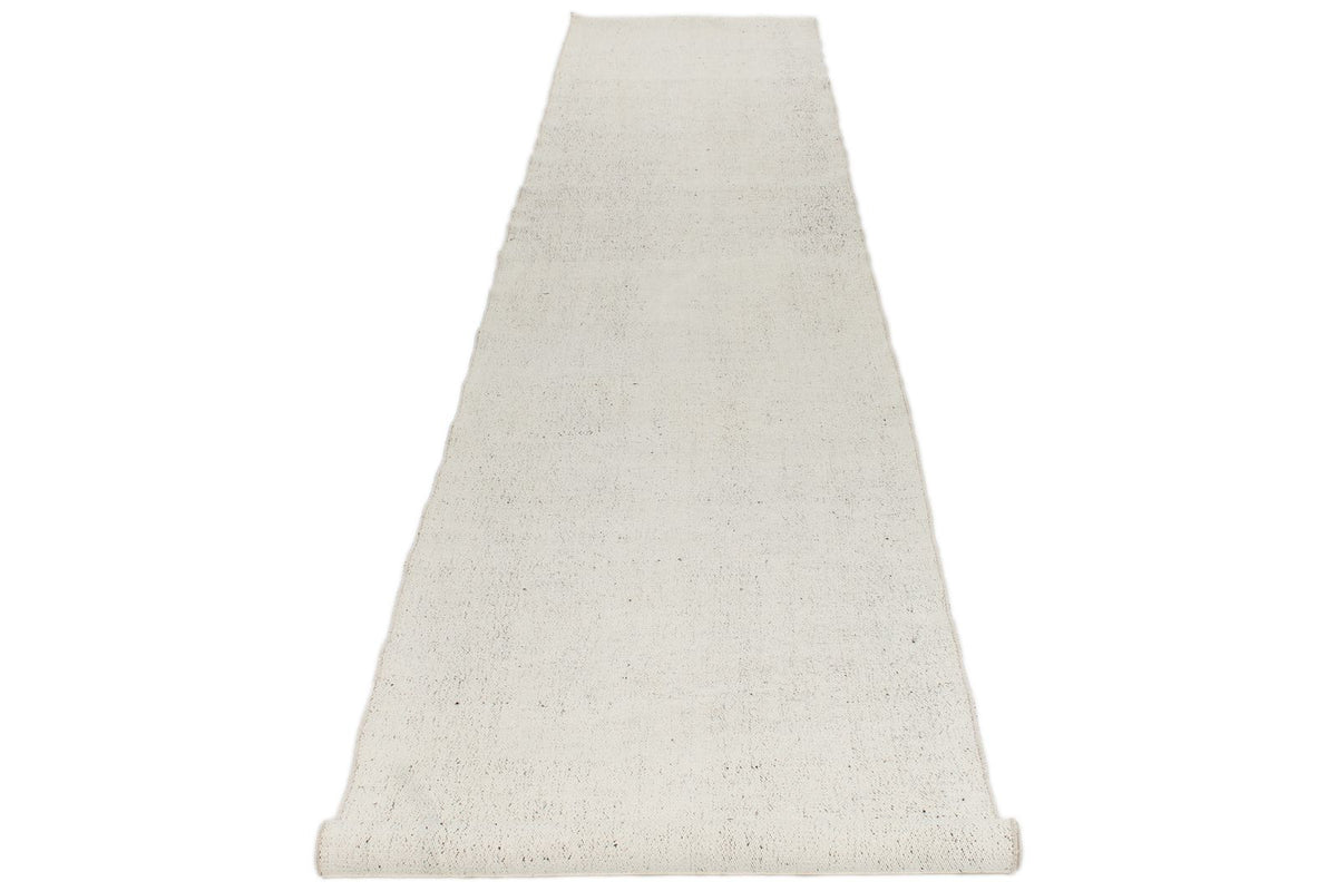 3x15 Off White and Off White Turkish Tribal Runner
