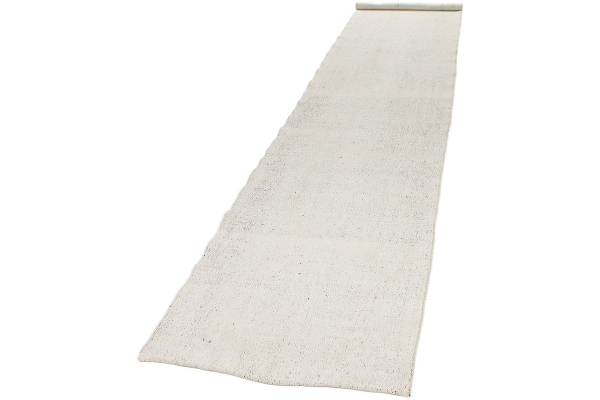 3x15 Off White and Off White Turkish Tribal Runner