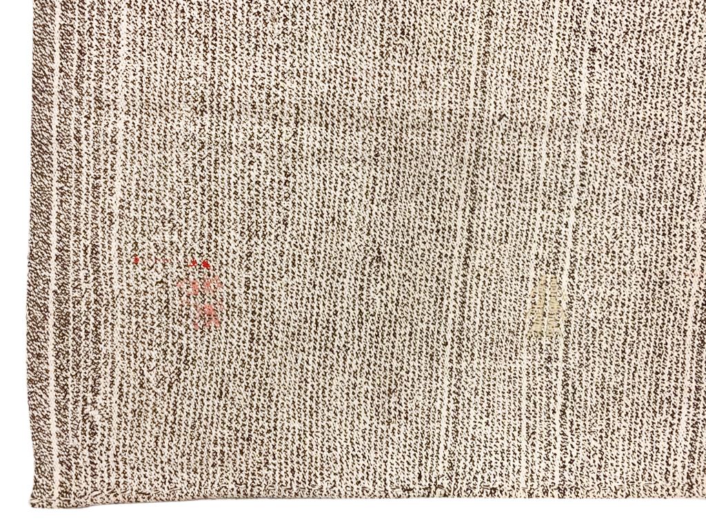 7x10 Ivory and Beige Turkish Tribal Rug