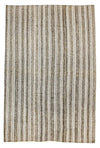 8x11 Beige and Ivory Turkish Tribal Rug