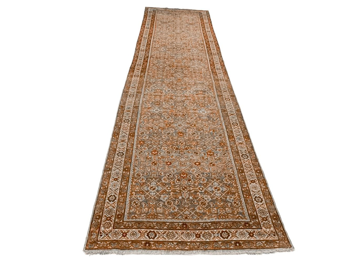 3x13 Ivory and Red Persian Runner