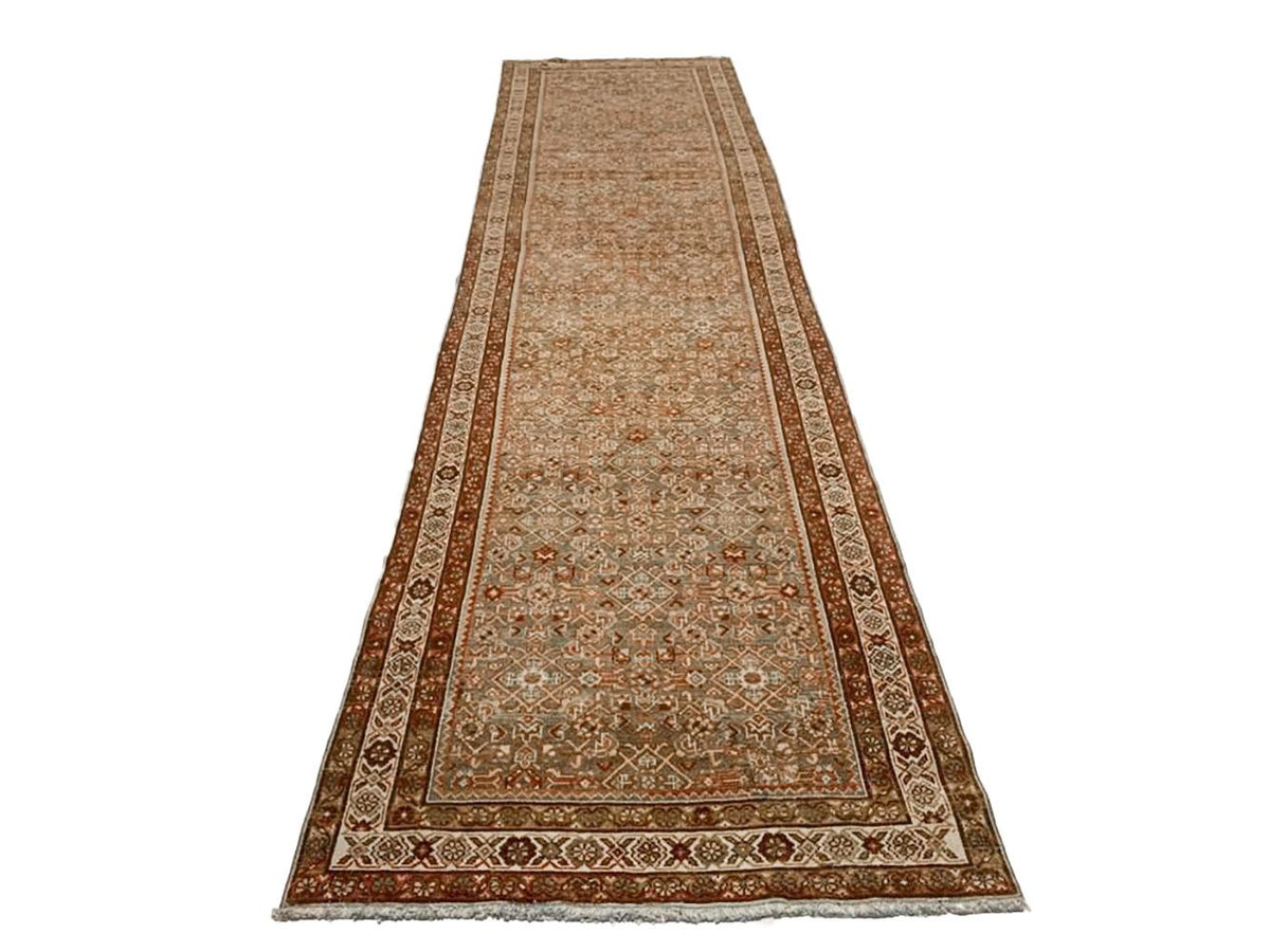 3x13 Ivory and Red Persian Runner