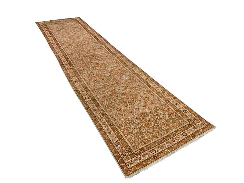 3x13 Ivory and Red Persian Runner