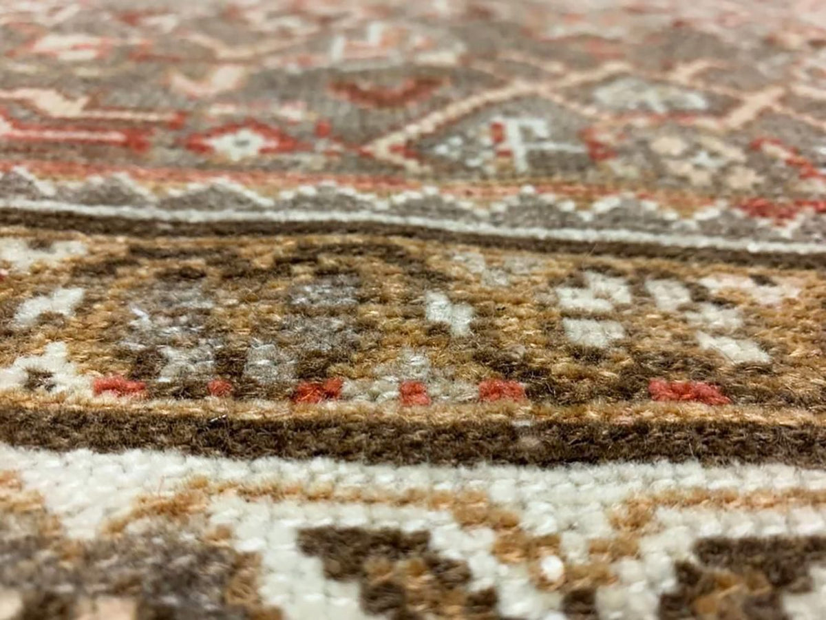 3x13 Ivory and Red Persian Runner
