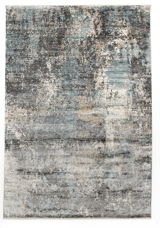 7x10 Gray and Blue Turkish Antep Rug