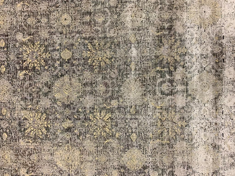 5x8 Gold and Beige Turkish Antep Rug