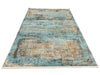 5x8 Blue and Beige Turkish Antep Rug
