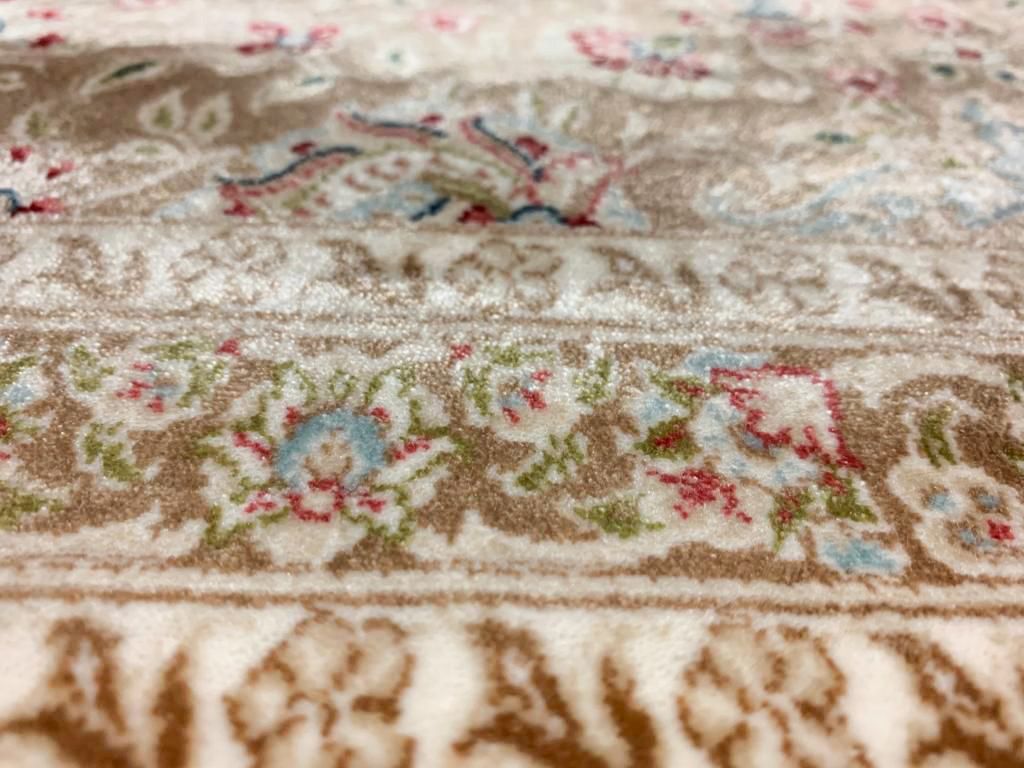 7x10 Beige and Blue Turkish Antep Rug