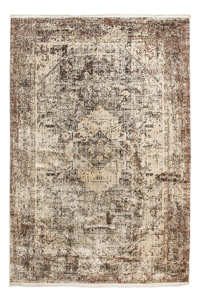 5x8 Beige and Gold Turkish Antep Rug