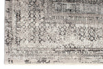 7x10 Gray and White Turkish Antep Rug