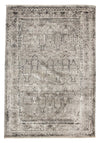 7x10 Gray and White Turkish Antep Rug