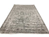 7x10 Gray and White Turkish Antep Rug