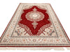 7x10 Red and Ivory Turkish Antep Rug