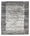 8x10 Gray and Black Turkish Antep Rug