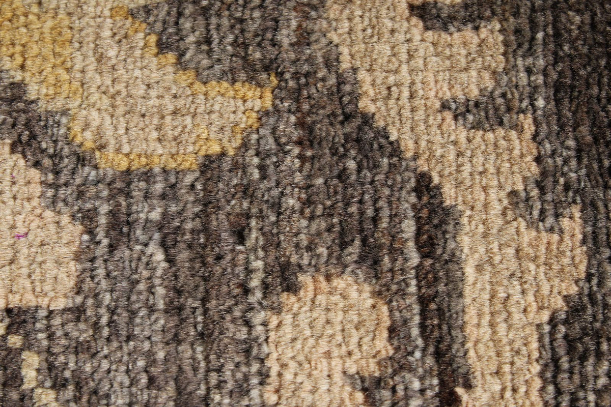 9x12 Gray and Ivory Turkish Oushak Rug