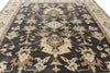 9x12 Gray and Ivory Turkish Oushak Rug