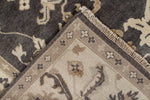 9x12 Gray and Ivory Turkish Oushak Rug