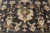 9x12 Gray and Ivory Turkish Oushak Rug