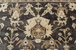 9x12 Gray and Ivory Turkish Oushak Rug