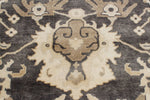 9x12 Gray and Ivory Turkish Oushak Rug