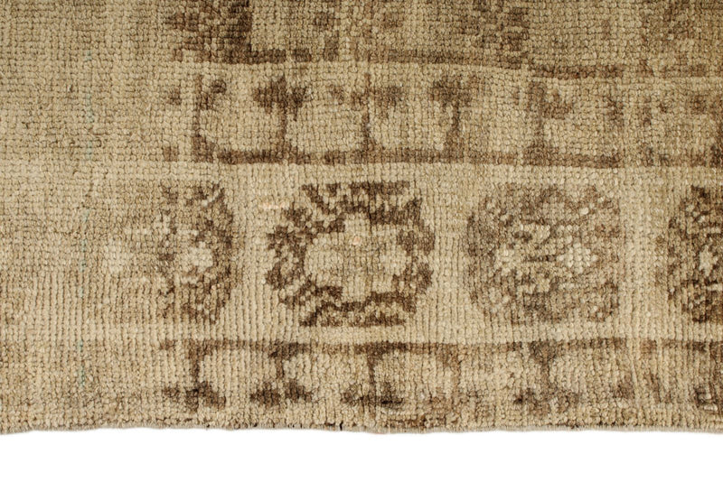 8x10 Beige and Brown Anatolian Turkish Tribal Rug