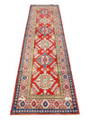 3x9 Red and Ivory Kazak Tribal Runner