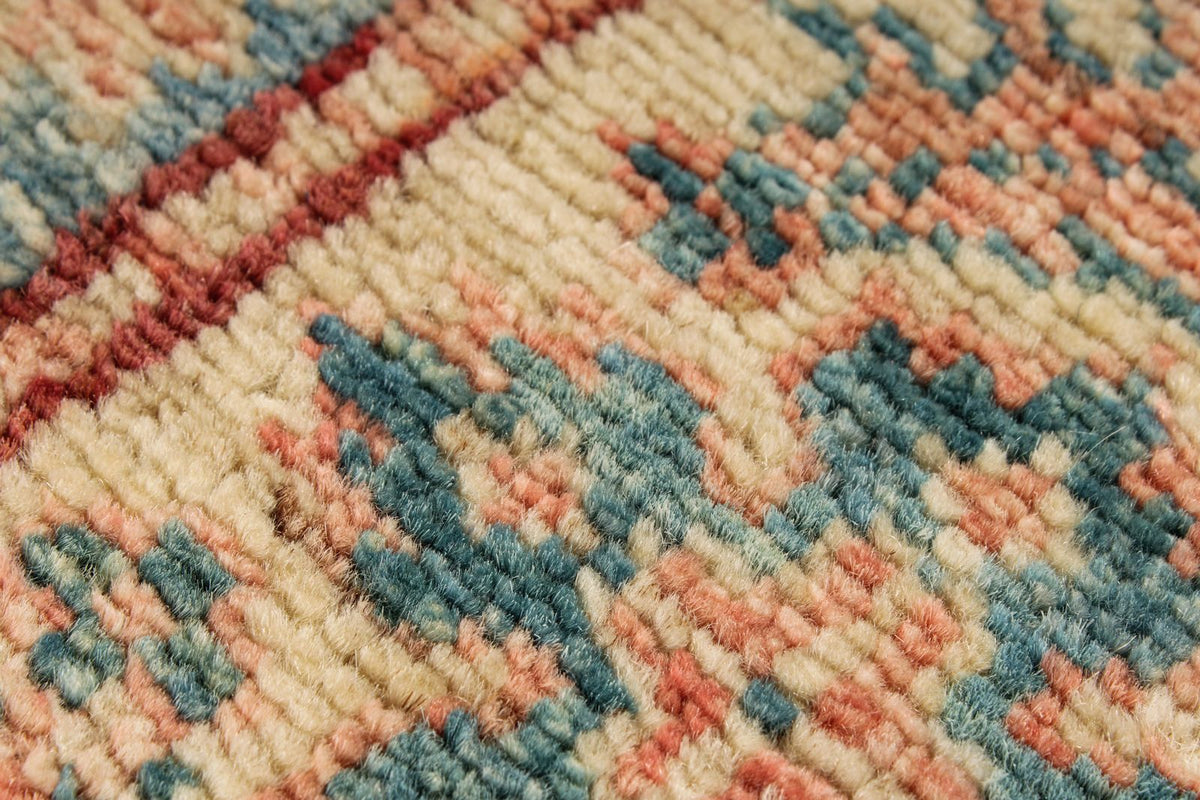 4x6 Red and Ivory Kazak Tribal Rug