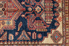 4x6 Navy and Red Kazak Tribal Rug