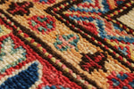 4x6 Navy and Red Kazak Tribal Rug