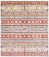 8x9 Multicolor Turkish Tribal Rug